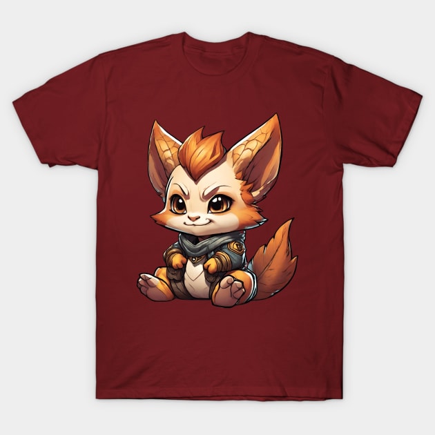 a cute sitting baby fox T-Shirt by dodolanlaku